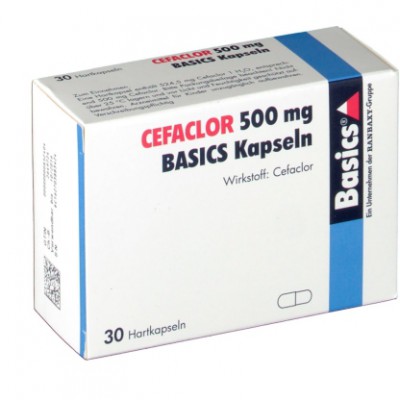 Фото препарата Цефаклор Cefaclor 500MG Basics KAPS/30 Шт