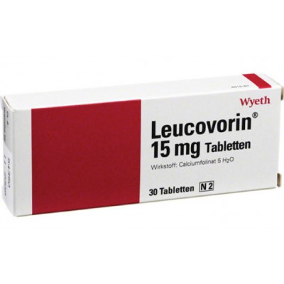 Фото препарата Лейковорин Leucovorin 15 mg / 30 штук