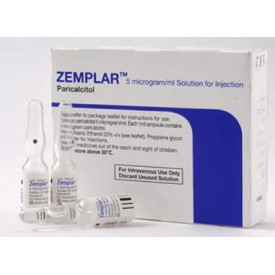 Фото препарата Земплар Zemplar 5 MIKROGRAMM/ML 5X1 ml