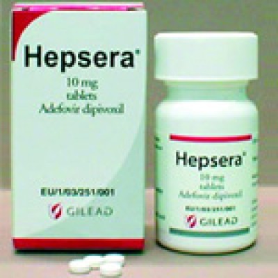 Фото препарата Гепсера Hepsera (Адефовир) 10 мг/30 таблеток