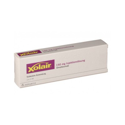 Фото препарата Ксолар Xolair 150 мг/1 готовый шприц