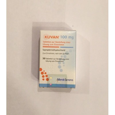 Фото препарата Куван Kuvan 100 мг/30 таблеток