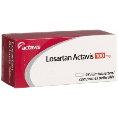 Фото препарата Лозартан Losartan 100 мг/ 98 таблеток