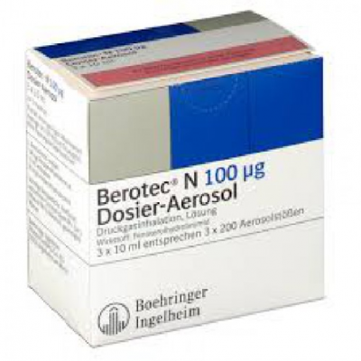 Фото препарата Беротек  BEROTEC N 100UG - 3x10Ml
