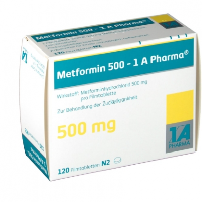 Фото препарата Метформин METFORMIN 500MG - 180 Шт
