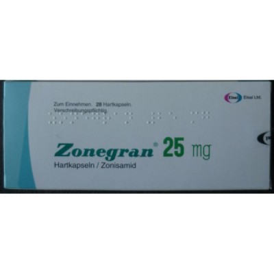 Фото препарата Зонегран Zonegran 25 мг/28 капсул  