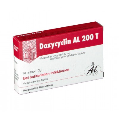 Фото препарата Доксициклин DOXYCYCLIN 200 - 20 Шт
