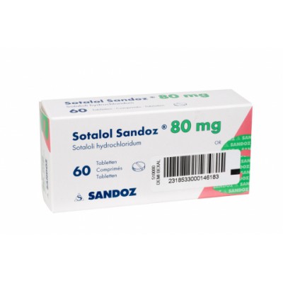 Фото препарата Соталол Sotalol 80 mg 100 Шт