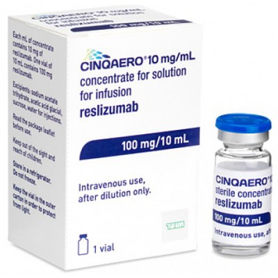 Фото препарата Синквеир Cinqaero (Реслизумаб) 100 мг/1 флакон