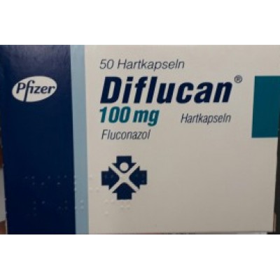 Фото препарата Дифлюкан Diflucan 100 мг/100 капсул