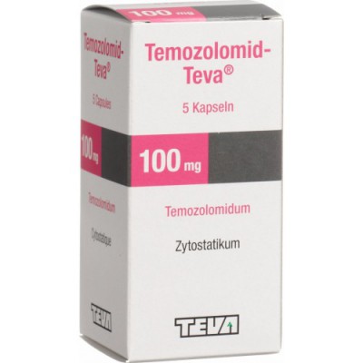 Фото препарата Темозоломид Temozolomid 100 мг/5 капсул