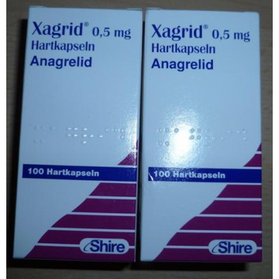Фото препарата Анагрелид 0,5 мг Xagrid 100 капсул
