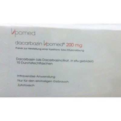 Фото препарата Дакарбазин Dacarbazine 200 мг/10 флаконов