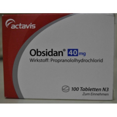 Фото препарата Обзидан Obsidan 40 мг/ 100 таблеток