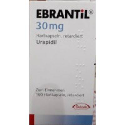Фото препарата Эбрантил EBRANTIL 30 мг/100 капсул  