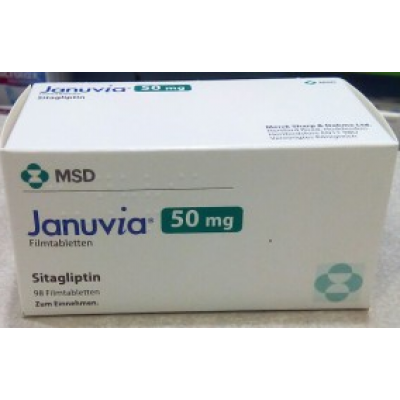 Фото препарата Янувия JANUVIA 50 мг/98 таблеток