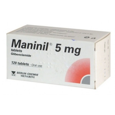 Фото препарата Манинил MANINIL 5 Mg - 120 Шт