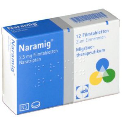 Фото препарата Нарамиг Naramig  2,5 мг/12 таблеток  