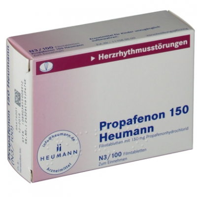 Фото препарата Пропафенон PROPAFENON 150 - 100 Шт