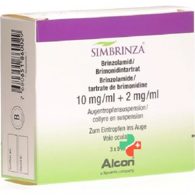 Фото препарата Симбринза SIMBRINZA/ 3х5Ml