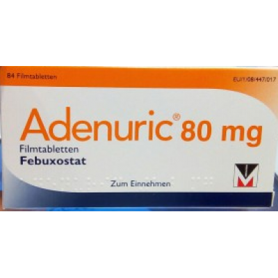 Фото препарата Аденурик Adenuric 80 мг/ 84 таблеток