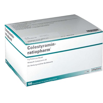Фото препарата Холестирамин COLESTYRAMIN 4 G / 100Шт
