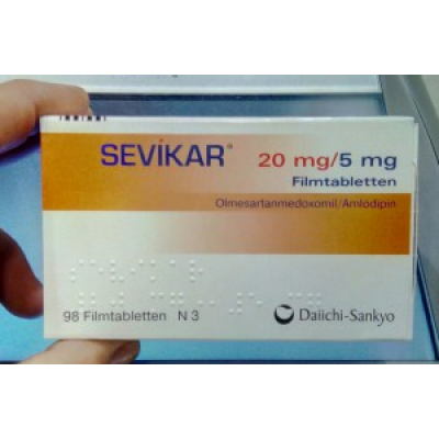 Фото препарата Севикар SEVIKAR HCT 20/5/12.5MG 98 Шт