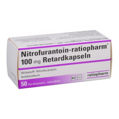 Фото препарата Нитрофурантоин Nitrofurantoin100 мг/50 капсул