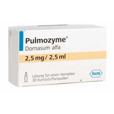 Фото препарата Пульмозим Pulmozyme 2.500 E./2,5 ml / 30 шт