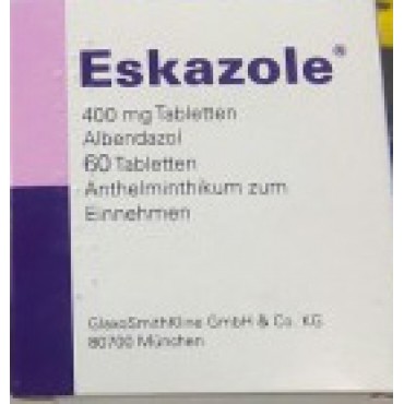 Эсказол (Альбендазол) Eskazole 400 мг/60 таблеток купить в Москве